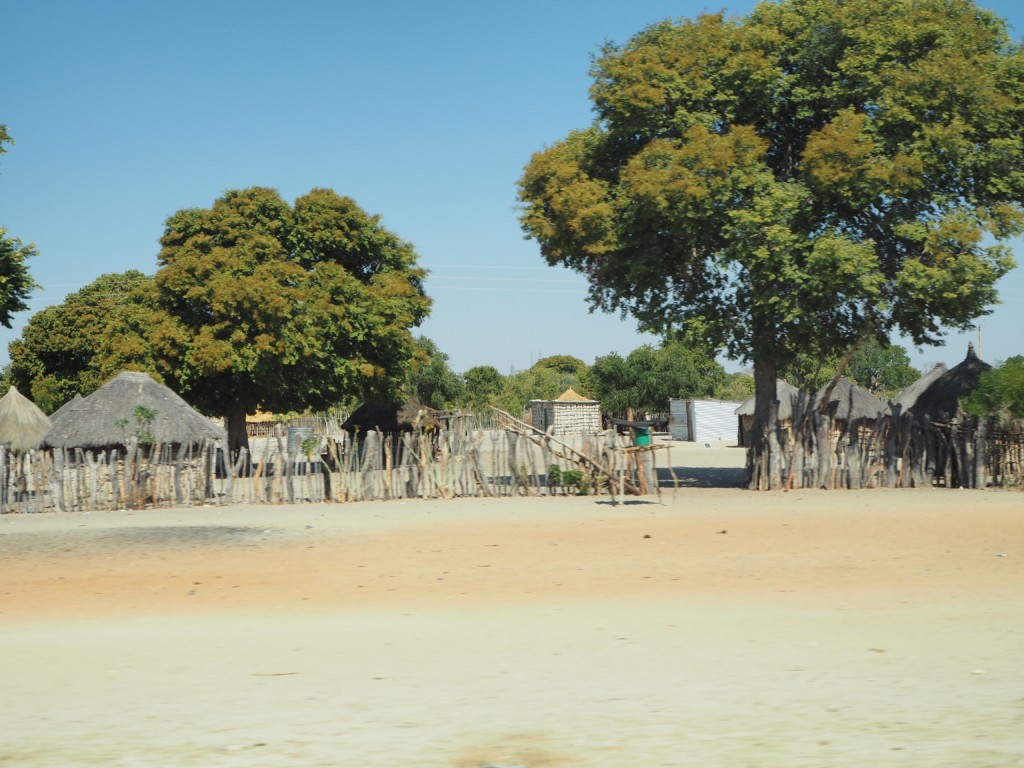 Namibia Rundu Rote Linie Afrikanisches Dorf